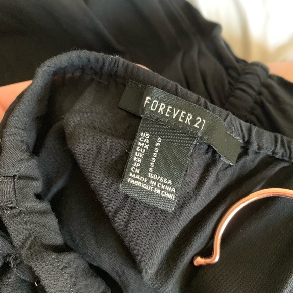 Black Romper Small Forever 21 Tank Top Shorts - Picture 4 of 8